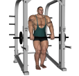 Shrug - Smith Machine Narrow Stance